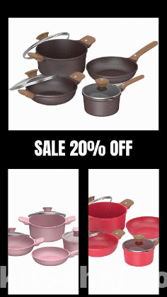 WALTON DYNAMIC Die Cast Cookware 7 In 1 Combo (Induction)